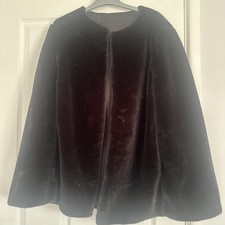 Black velvet cape for sale  MILTON KEYNES