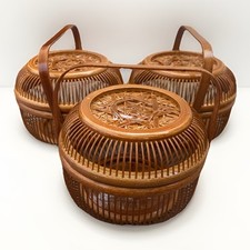 Set handwoven bamboo for sale  West Hills