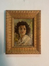 Ritratto donna olio usato  Roma