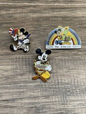 Lote Vintage Disney de 3 Alfinetes de Lapela Mickey Mouse Cadeira de Diretor EUA KG JD comprar usado  Enviando para Brazil