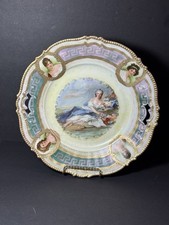 Impressionante PRATO DE RETRATO RARO 11” RS PRÚSSIA Molde 343 DEUSA CONDESSA Medalhões comprar usado  Enviando para Brazil