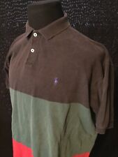 Camisa polo Ralph Lauren ajuste clássico XL anos 90 estilo colorblock PRL Stadium nova sem etiquetas, usado comprar usado  Enviando para Brazil