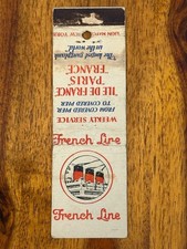 French line matchbook for sale  Mendon