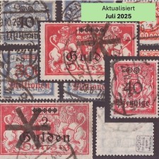 Danzig gestempelt, zeitgerecht gestempelt, INFLA Echt geprüft Michel 100-192, usado comprar usado  Enviando para Brazil