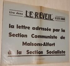 Affiche lettre parti d'occasion  Charenton-le-Pont