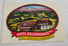 Aufkleber hotel belchenhaus gebraucht kaufen  Ludwigshafen am Rhein