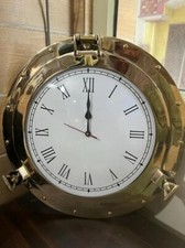 Relógio de latão brilhante 15" para navio de latão marinho - Relógio analógico - Parede náutica comprar usado  Enviando para Brazil
