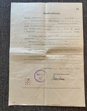 Sterbeurkunde 1945 lommatzsch gebraucht kaufen  Dresden