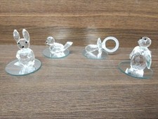 Four crystal ornaments for sale  PORTH