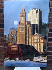 Building oil painting for sale  Howard Beach