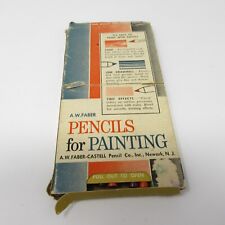 Vintage A.W. Lápices Faber Castell para pintar acuarela lápices de colores usados segunda mano  Embacar hacia Mexico