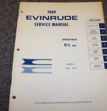 1969 evinrude 9.5 for sale  Walled Lake