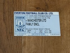 Ticket 1993 94everton for sale Ticket 1993 94everton for sale  DUNMOW
