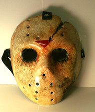 Usado, Máscara de hóquei personalizada Friday the 13th Jason Voorhees assinada pelo artista 3/4 comprar usado  Enviando para Brazil