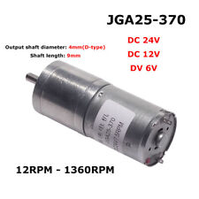 Motor de engrenagem de redução de velocidade JGA25-370 DC24V 12V 6V com caixa de câmbio para robôs e carros, usado comprar usado  Enviando para Brazil