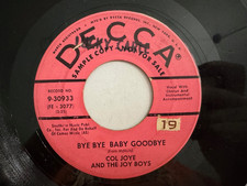 Rockabilly PROMO 45 - Col Joye & Boy Boys "Bye Bye Baby Goodbye" Decca VG+ HEAR comprar usado  Enviando para Brazil