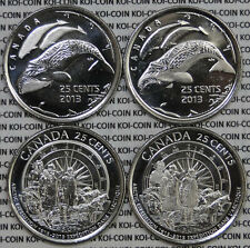 BU UNC 4x Canada 2013 Polar expedition/North Life 25 cent quarter 4 coins set, używany na sprzedaż  Wysyłka do Poland