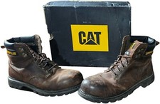 Botas de trabalho masculinas CATERPILLER (CAT) segundo turno tamanho 11 biqueira de aço marrom  comprar usado  Enviando para Brazil