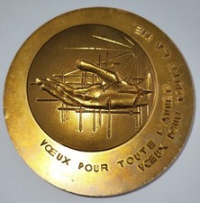 Médaille voeux 1975 d'occasion  Amiens-