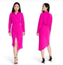 Vestido midi CUSHNIE for Target tamanho 4 rosa manga longa camisa em excelente estado usado comprar usado  Enviando para Brazil