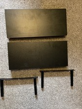 Ikea black shelves for sale  CHESTERFIELD