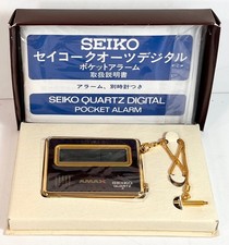 Usado, Relógio despertador de bolso digital vintage Seiko quartzo AMAX Japão com caixa e papéis – NOS comprar usado Usado, Relógio despertador de bolso digital vintage Seiko quartzo AMAX Japão com caixa e papéis – NOS comprar usado  Enviando para Brazil