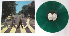 Vintage THE BEATLES ABBEY ROAD Green Vinyl LP Record c1969 McCartney Lennon comprar usado  Enviando para Brazil