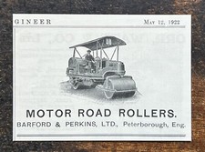 Rolos de estrada motorizados - Barford & Perkins - Peterborough - 1922 corte 456 comprar usado  Enviando para Brazil