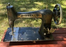Antiga máquina de costura Elgin Co esteira Rockford Ills C319217 reparo de peças, usado comprar usado  Enviando para Brazil