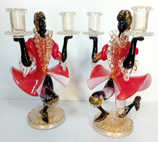Pair murano glass for sale  ASHBOURNE