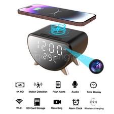Câmera de carregamento sem fio 4K HD câmera de segurança Wi-Fi com dispensador de temperatura de tempo comprar usado  Enviando para Brazil