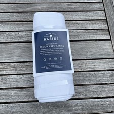 Toalha de mesa Pottery Barn Design Crew Basics algodão e linho branca nova sem etiquetas comprar usado  Enviando para Brazil