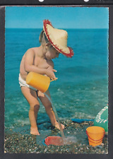 Cartolina bambino mare usato  Italia