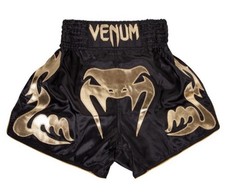Shorts Venum Bangkok Inferno Muay Thai XS Preto Dourado Kickboxing MMA Halloween comprar usado  Enviando para Brazil