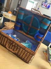 Wicker picnic basket for sale  PORTSMOUTH