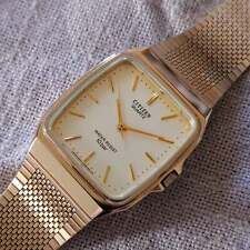Relógio retrô Citizen quadrado dourado - pulseira original retrô - início dos anos 90, usado comprar usado  Enviando para Brazil