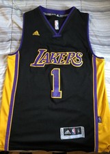 Usado, Camiseta Adidas preta D’Angelo Russell Los Angeles Lakers comprar usado  Enviando para Brazil