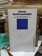 Adorno scritti sociologici usato  Napoli
