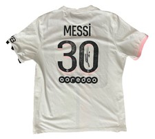 Usado, Camisa Nike Lionel Messi assinada à mão original PSG 2021/22 Away tamanho XL #30 CERTIFICADO DE AUTENTICIDADE comprar usado  Enviando para Brazil