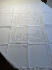 Weiße leinentischdecke feinst gebraucht kaufen  Detmold