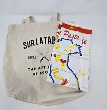 NOVA SEM ETIQUETAS SUR LA TABLE SACOLA DE LONA NATURAL MACARRÃO NA ITÁLIA PRATO TOALHA COZINHA comprar usado NOVA SEM ETIQUETAS SUR LA TABLE SACOLA DE LONA NATURAL MACARRÃO NA ITÁLIA PRATO TOALHA COZINHA comprar usado  Enviando para Brazil