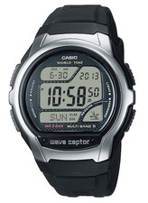 Używany, Zegarek męski Casio WV-58R-1AEF 43mm czarny/srebrny, wysokiej jakości technologia kwarcowa na sprzedaż  PL