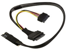 Cabo conversor adaptador chave U2 U3 68 pinos SFF-8639 para M2 PCIe M 50 cm comprar usado  Enviando para Brazil