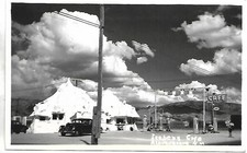 CARTÃO POSTAL FOTO REAL ICEBERG CAFÉ E POSTO DE GASOLINA, ALBUQUERQUE QUASE PERFEITO MUITO RARO NA ESTRADA comprar usado  Enviando para Brazil