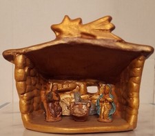 Presepe terracotta colorato usato  Firenze