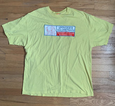 Usado, Camiseta Vintage Nickelodeon Bob Esponja Calça Quadrada Música Tema 2002 Amarela Tamanho GG comprar usado  Enviando para Brazil