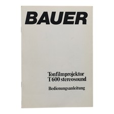 Bedienungsanleitung bauer t600 gebraucht kaufen  Filderstadt