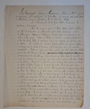 Rare lettre manuscrite d'occasion  Rubelles