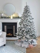 Snow flocked christmas for sale  STOCKPORT