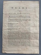 Act parliament taxing for sale  UK